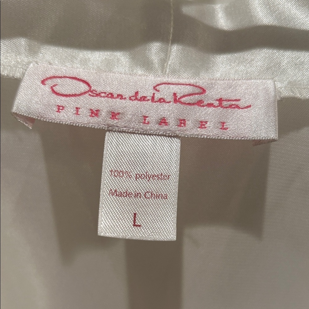 Oscar de la Renta Sheer White Robe - Picture 2 of 4